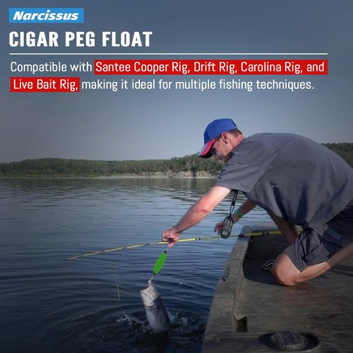 Narcissus Fishing Bobbers Floats for Catfish, Vibrant Hard Foam Fishing Peg Floats,Strong Buoyancy for Fishing Freshwater Saltwater,Perfect for Santee Catfish Rig