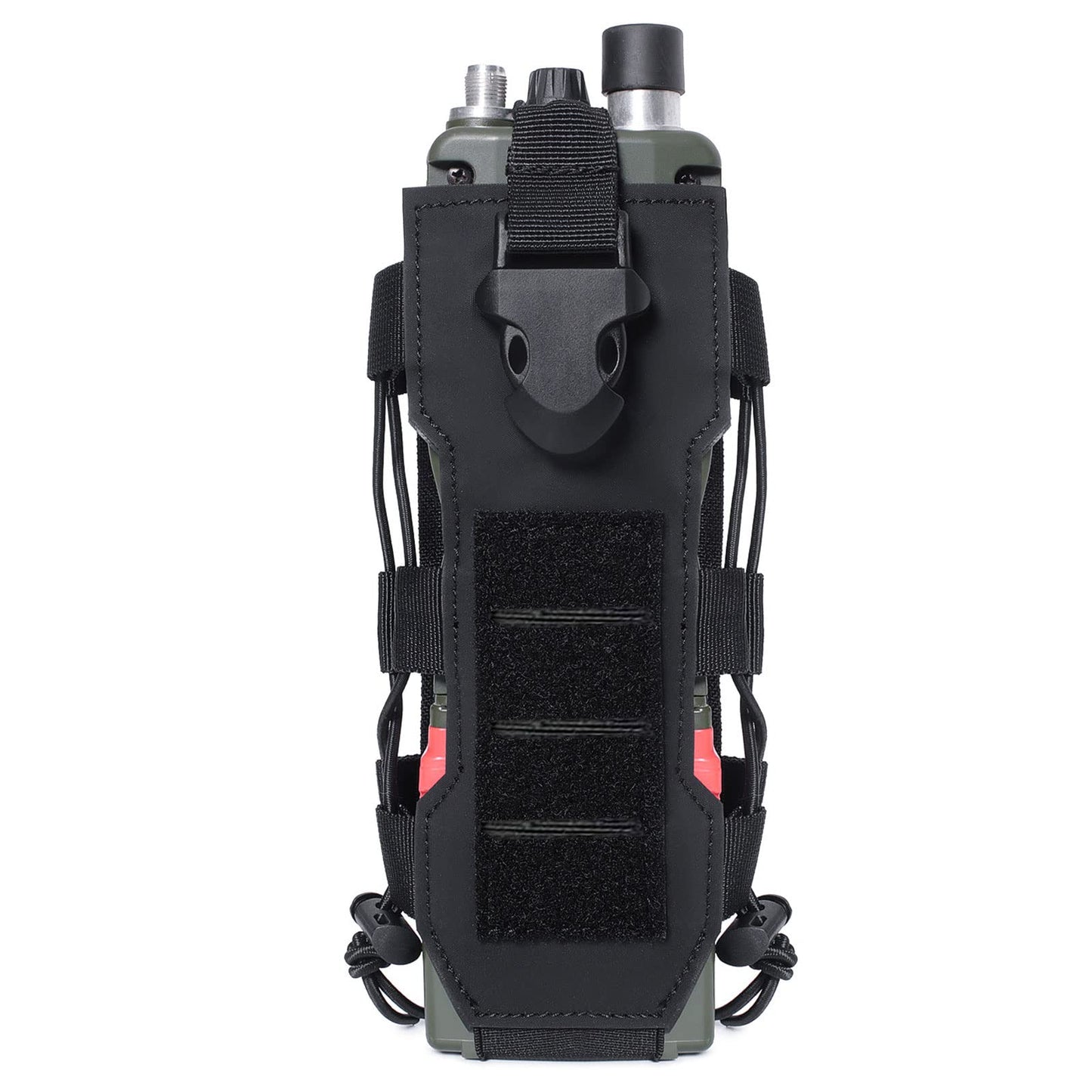 Tactical Molle Water Bottle Pouch, Adjustable Black Laser Cut Water Bottle Carrier Storage Bag for Backpack Belt, MOLLE Water Bottle Pouch Carrier, Tactical Water Bottle Holster