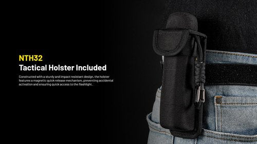 EdisonBright Nitecore EDC35 5000 Lumen LED USB-C Rechargeable Powerful Flood/spot Beam Tactical Flashlight, Battery, Paracord Lanyard Charging Adapter