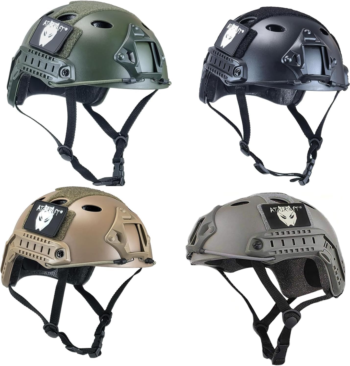 Paintball Tactical Fast Helmet - ATAIRSOFT PJ Type Airsoft Gear for Enhanced Protection