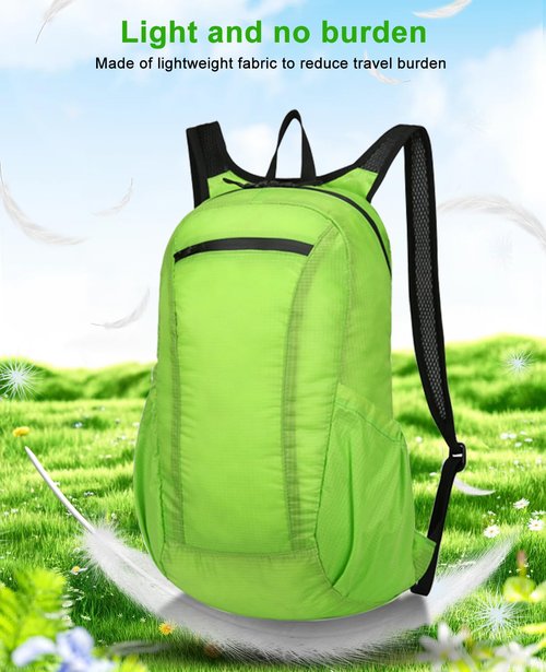 LOPURS 8L Ultra Lightweight Hiking Backpack, Portable Foldable Waterproof Backpack, Small Travel Daypack, Travel Outdoor Foldable Shoulder Bag, Waterproof Packable Back Pack for Women Men (Green)