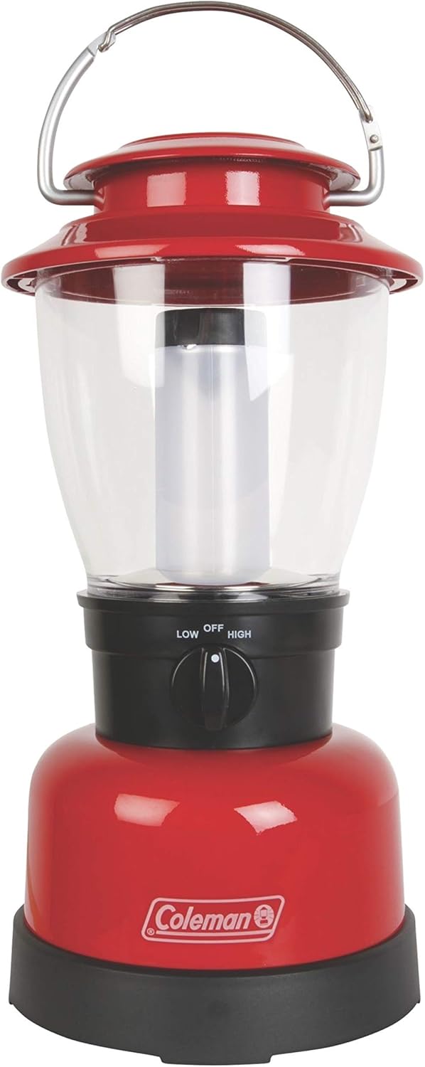 Coleman Classic Rechargeable 400 Lumens LED Lantern Water-Resistant Lantern with USB Charging Port and Carry Handle Great for Camping Power Outage Emergencies & Home Use