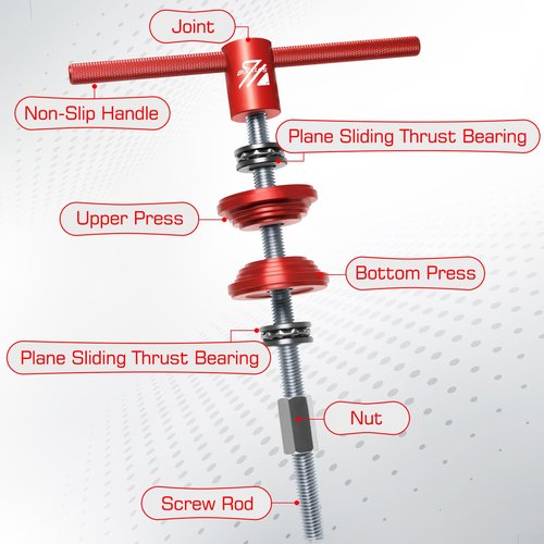 BUCKLOS Bike Headset Press-in Tool, Bottom Bracket Install Tool Kit, Bearing Press Tool, Bicycle Repair Accessories Suitable for Most Bike headsets and Some Press-in Bottom Brackets
