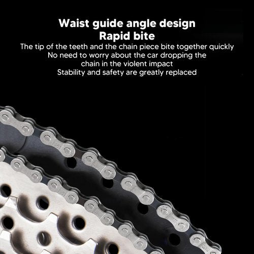 WAONIQ Single/6/7/8 Speed Bike Chain, 1/2 x 3/32 Inch, 116 Links, Mountain & Road Cycling Chain (6/7/8 Speed, 1 Set)