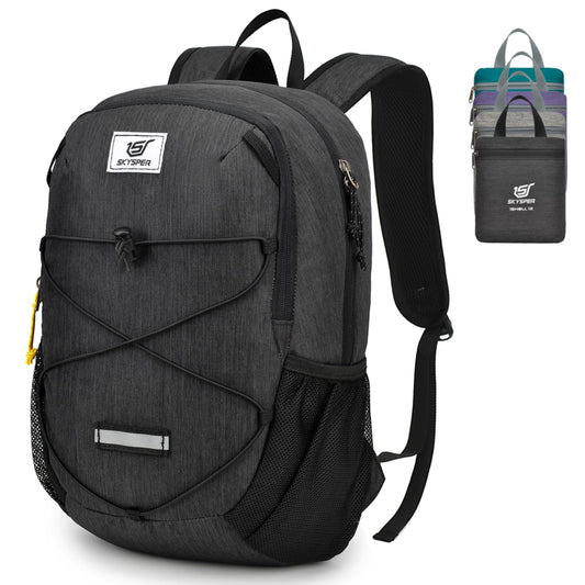 SKYSPER Small Hiking Backpack -12L Lightweight Packable Daypack for Travel Foldable Tear Resistant Backpacks for Women Men
