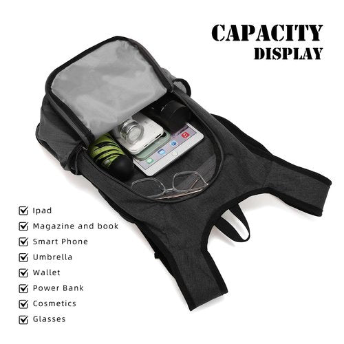 Hiking Daypack Small Travel Hiking Backpack for Women and Men Lightweight Packable Travel Back Pack for Women Men,Black