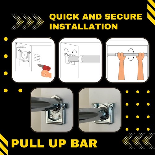 DreamGYM Doorway Pull-up Bar - Chin-up Bar - Swing Support Bar