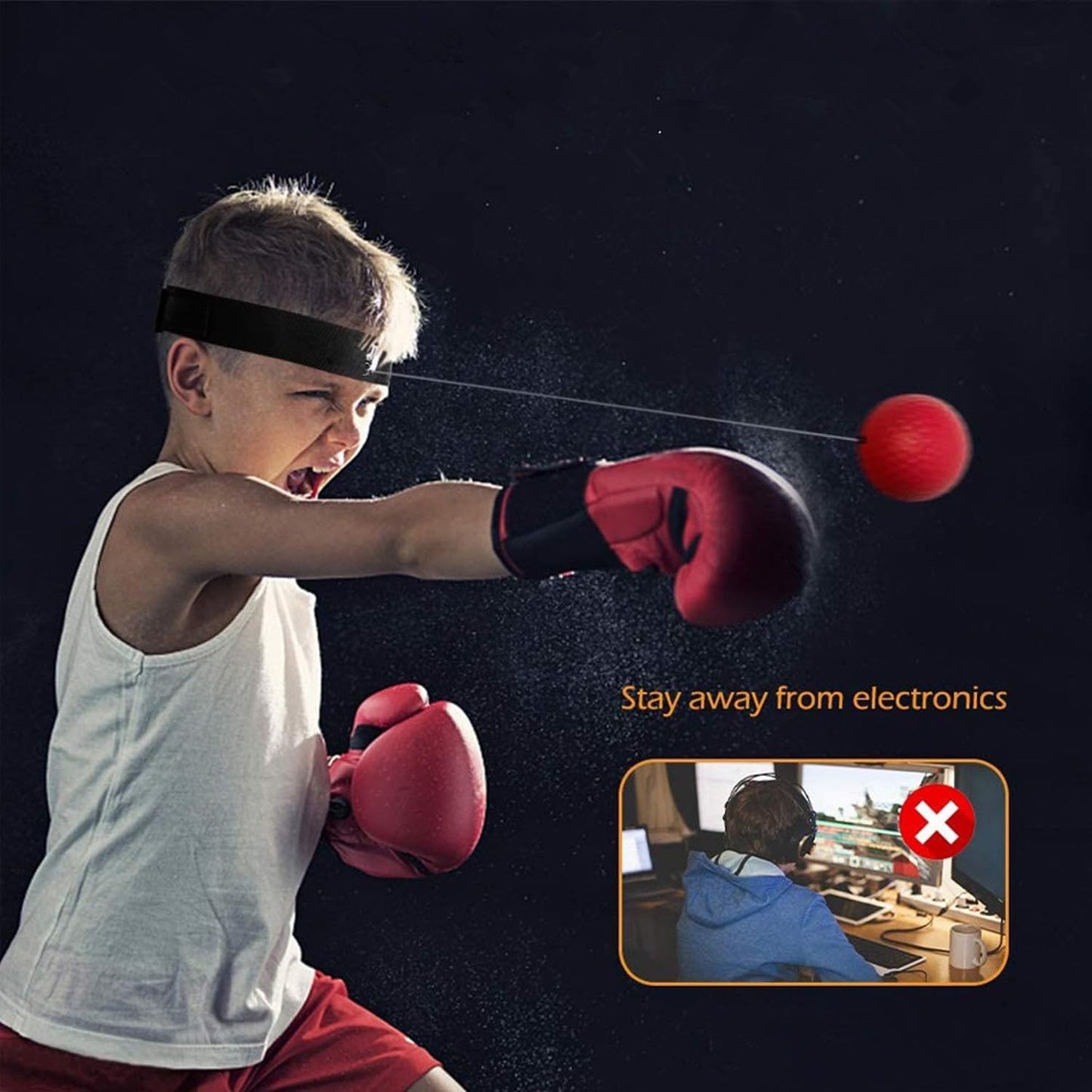 JCYOYO Boxing Reflex Ball, Boxing Training Ball, and MMA Speed Training are The Best Boxing Equipment Training for Adults/Children, Hand Eye Coordination, and Fitness