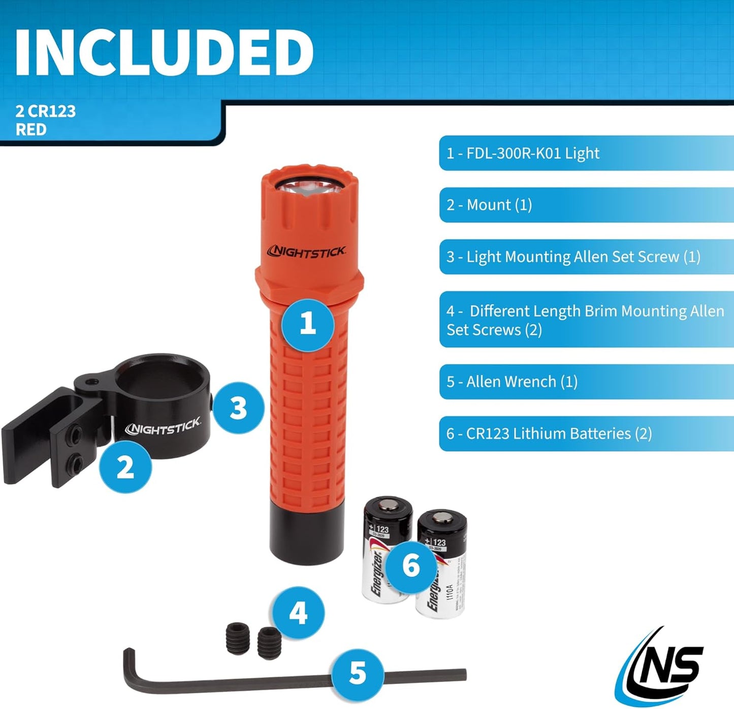 Multi-Angle Helmet Mount for Nightstick NS-HMC1 - Durable & Adjustable