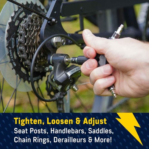 White Lightning 6-in-1 Bike Tool - Maintenance Tool for Mountain, Road and Electric Bicycles