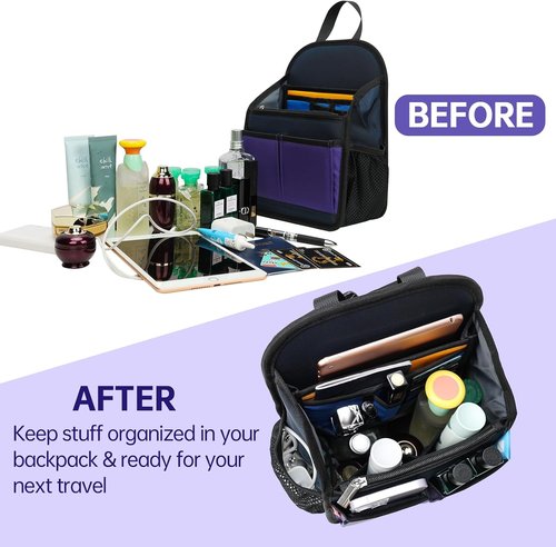 Insert organizer for casual and fashion backpack - S