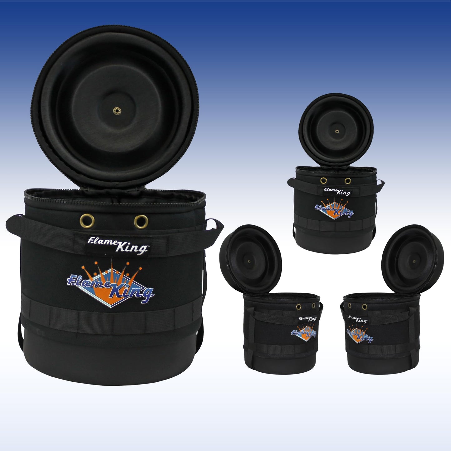 Flame King FK-GH-3LB Gas Hauler for 3LB Propane Tank-Insulated Protective Carry Case, Black