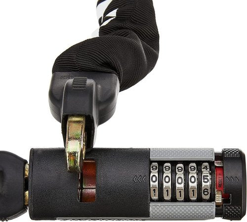 Kryptonite Kryptolok 990 Combo Bike Chain Lock, 3 Feet Long Heavy Duty Anti-Theft Sold Secure Gold Bicycle Chain Lock, 5-Digit Resettable Combination Lock for E-Bike Scooter Road Mountain Bikes