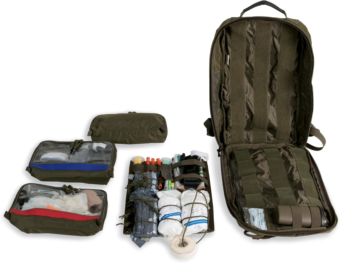 Tasmanian Tiger Medic Assault Tactical Medical Backpack MKII - Lightweight MOLLE System Organization for First Aid Survival, Black - One Size