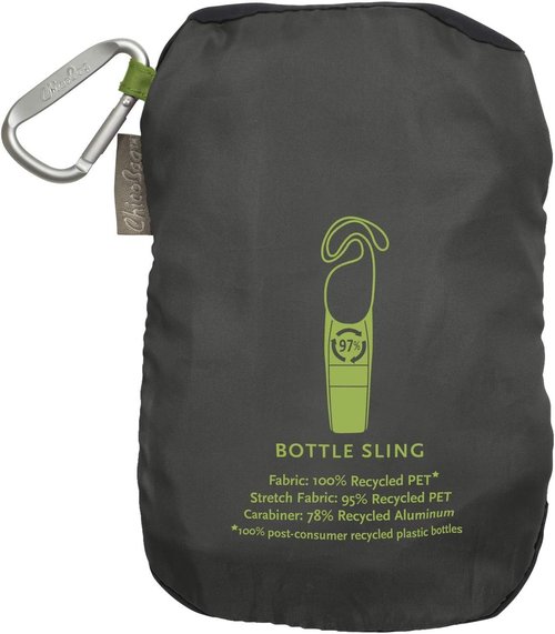 ChicoBag rePETe Water Bottle Sling | Recycled Water Bottle Carrier with Strap | Eco Friendly | Limestone