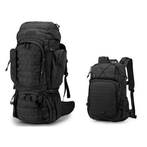 Mardingtop 60L Internal Frame Backpack + 25L Cordura Hiking Backpack