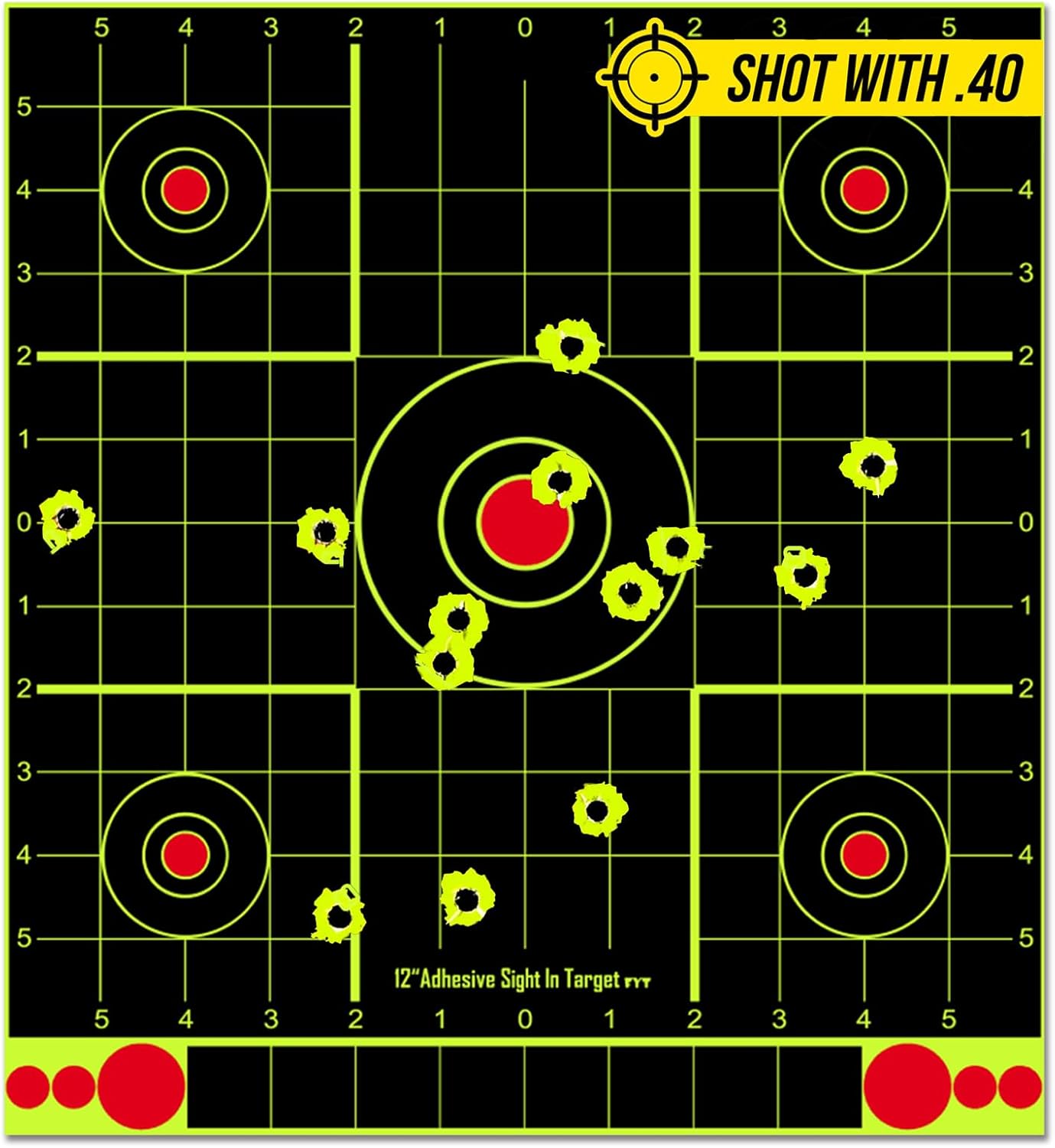 ATFLBOX 12x12 inch Splatter Paper Targets and Adhesive Target Papers.Shooting Outdoor and Indoor. Rective Shooting Targets for Air Gun - Rifle - Pistol - Airsoft - Air Rifle