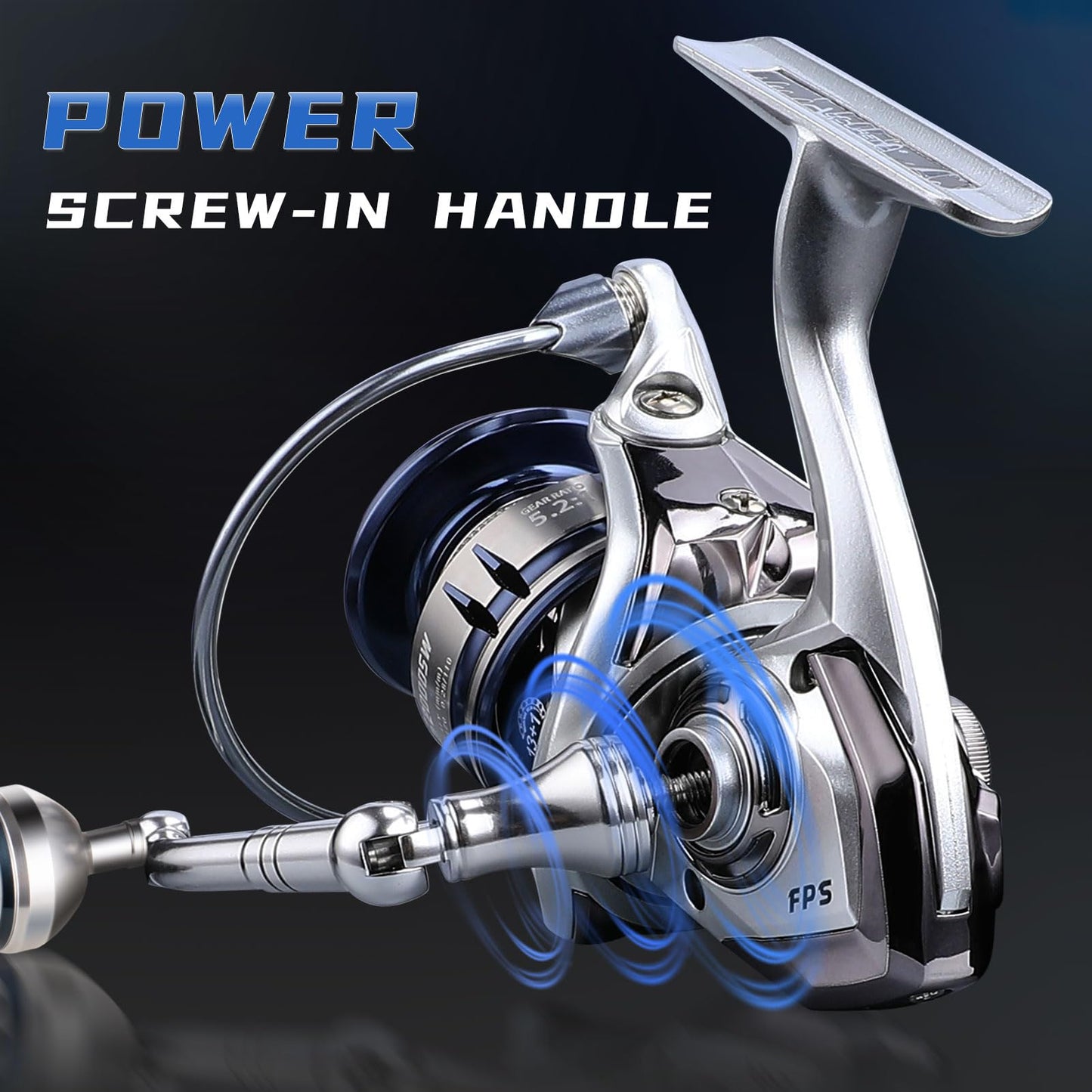 Accuretta Saltwater Spinning Reel,13+1BB Ultra Smooth Saltwater Fishing Reels,Powerful Carbon Drag,CNC Aluminum Spool & Handle