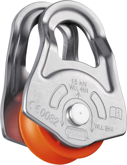 Petzl OSCILLANTE Pulley - Swing-Sided Emergency Pulley for Ski Touring and Glacier Travel