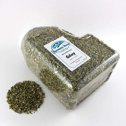 Harmony House Dehydrated Celery, Crosscut – Dried Vegetables For Cooking, Camping, Emergency Supply and More (8 oz, Jar)