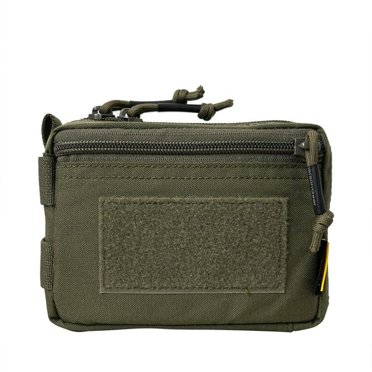 500D Nylon Tactical Molle Admin Pouch Plug-in Debris Waist Bag Tactical Vest Molle Expanding Equipment Bag Extra loadout Storage Pouch for Vest(Ranger Green)