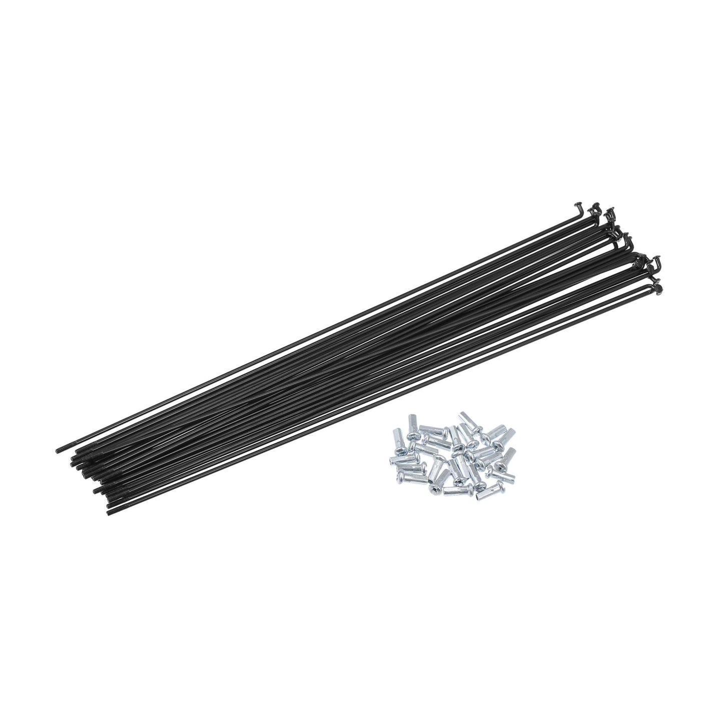 ACROPIX 24pcs 13G J Bend Bicycle Steel Spokes 288mm 11.34" Cycle Spokes with Brass Nipples Steel Spokes for Mountain Bike MTB Car Parts