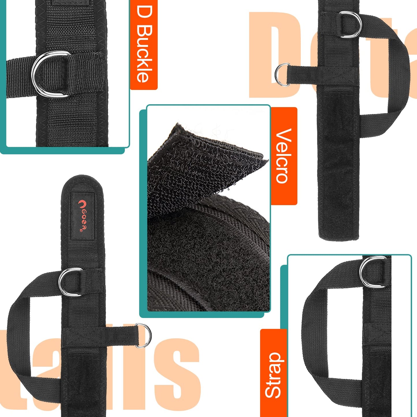 Ankle Resistance Bands with Cuffs Ankle Bands for Workout Equipment Hip Leg Glute Fitness Training Exercise Bands for Women Men Achieve Stronger and Firmer Lower Body Perfect for Home Gym Workout