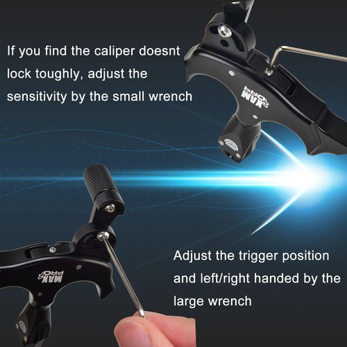 DD Bow Release Archery Release 360° Rotatable Thumb Release for Compound Bow