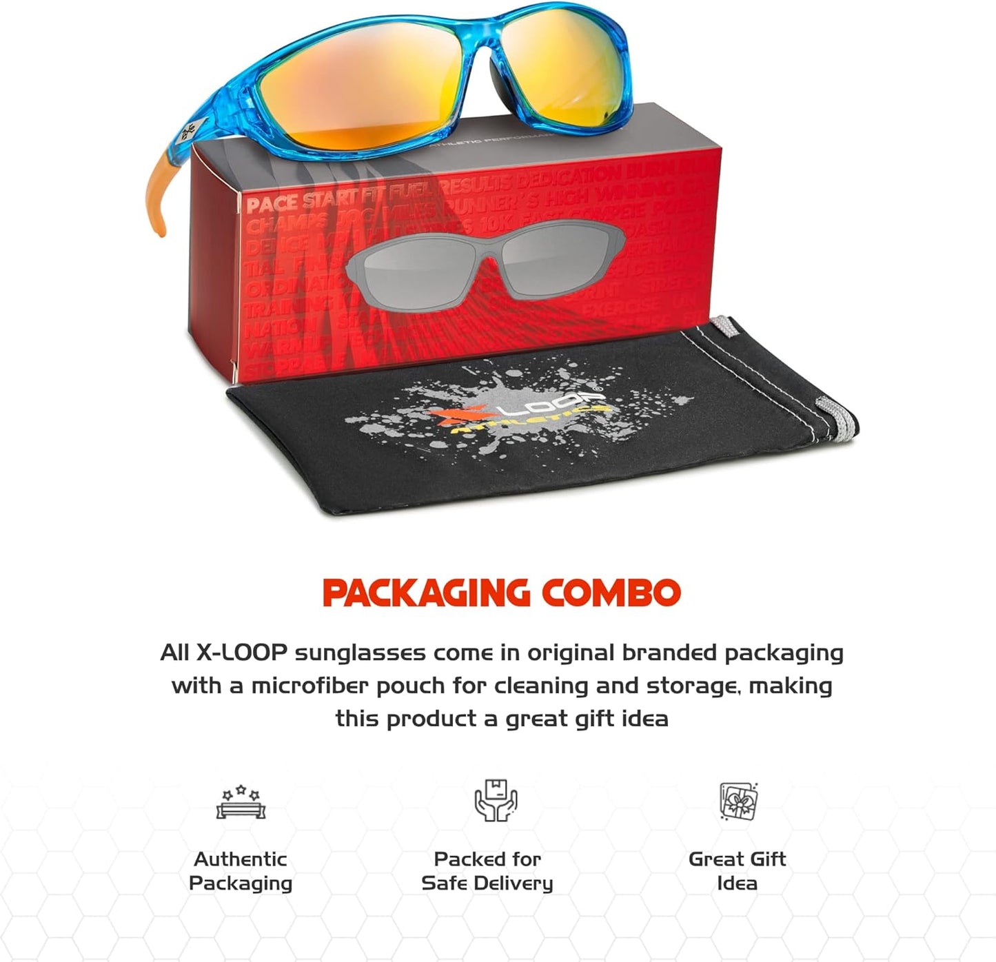 Polarized Sports Sunglasses for Men - UV400 Baseball, Running, Cycling & Golf