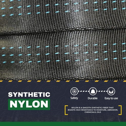 SGT KNOTS Bluewater Tubular Nylon Webbing – 1 Inch Heavy Duty Firefighter & Rescue Webbing – CE/UIAA Certified, Durable & Flexible for Anchor Slings, Tow Straps, Crafting (1" x 5 Yards, Kiwi)