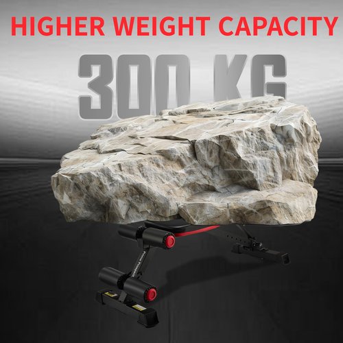 Prime Prosperity Basic Weight Bench for Home Gym,Workout Bench with 8 Backrests, 660LBS Weight Capacity Adjustable Bench
