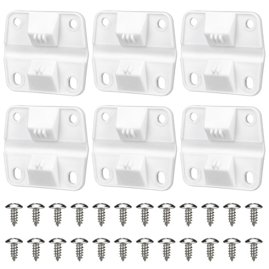 Ancable Cooler Hinges - Upgraded 6-Pack Replacement Plastic Hinges with 24Pcs Screws for Coleman Coolers