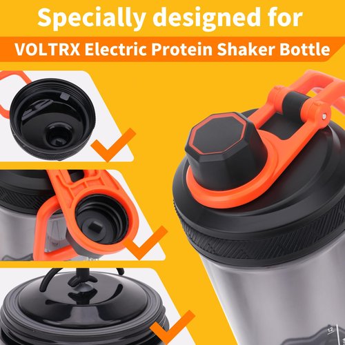 YINORD Gasket Replacement for VOLTRX Electric Protein Shaker Bottle, Shaker Bottle Gasket Silicone Sealing Ring Seal Parts Replacement,Compatible with VOLTRX USB Rechargeable Mixer Cup (7)
