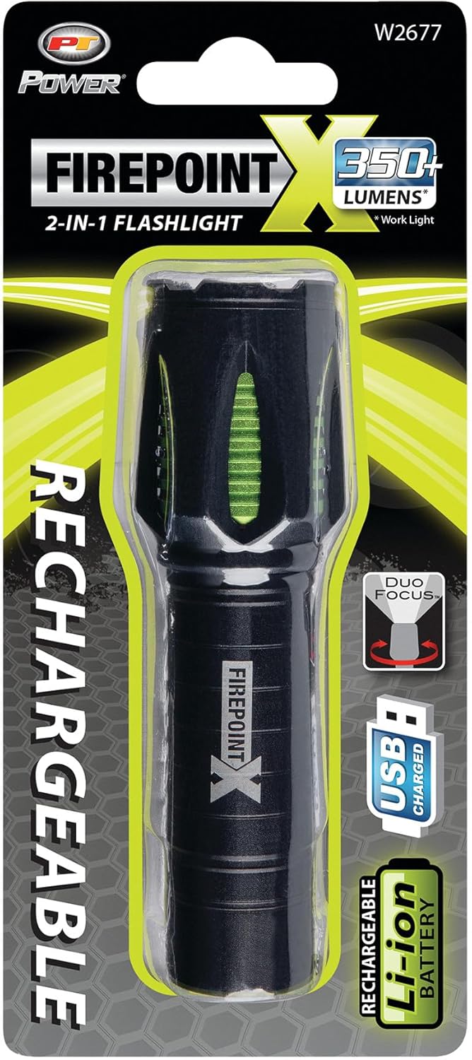 Performance Tool W2456 Storm 65lm Black Composite Flashligth (Sold as 1 Flashlight)