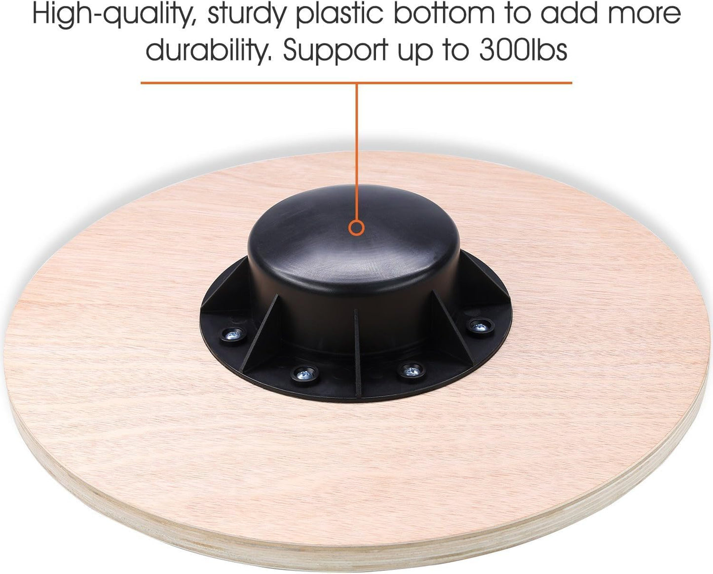 Yes4All Versatile Wooden Wobble Balance Board, Balance Trainer for Mobility Training, Standing Desk, Core Training, Exercise Balance Stability Trainer
