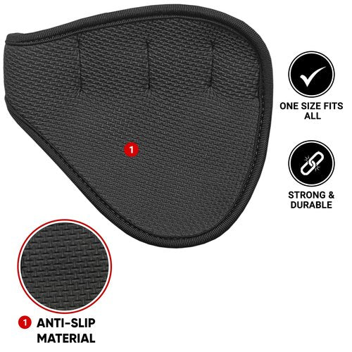 Stealth Sports Weight Lifting Gym Grip Pads Non-Slip Neoprene Pull Up Bar Pads Substitute of Workout Gloves Prevents Callus Tears–Calisthenics Fitness Weightlifting Grip Gloves (4 Loop)