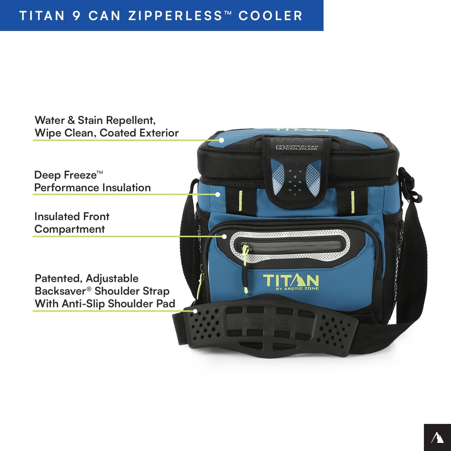 Titan by Arctic Zone 30 Can Zipperless Soft Cooler with HardBody Liner