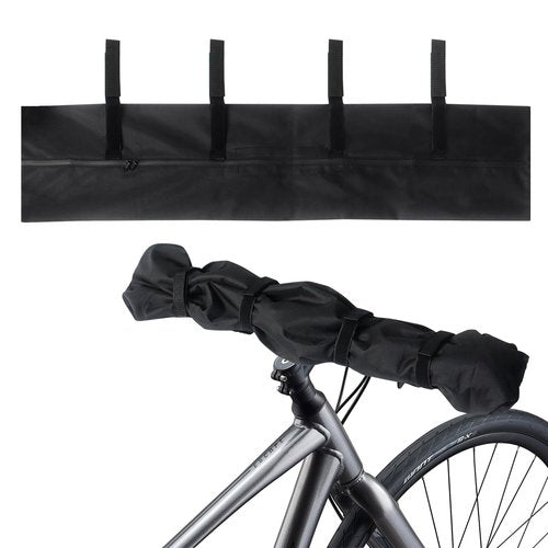 Klmnop Bike Handlebar Cover, Waterproof Dustproof Ebike Handlebar Protective Cover, Black