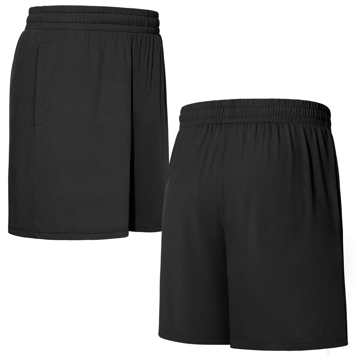 Roadbox Workout Shorts for Men Athletic Gym Running Basketball Quick Dry Short 7 Inch with Pockets for Fitness Sports 2 Pack