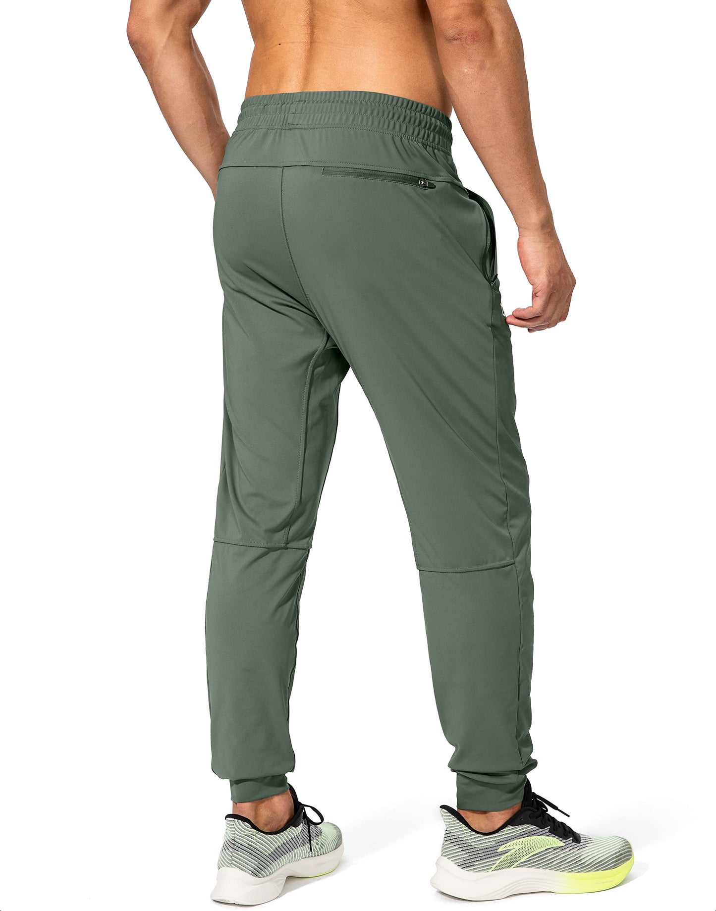 G Gradual Men's Sweatpants with Zipper Pockets Athletic Pants Traning Track Pants Joggers for Men Soccer, Running, Workout(Sage Green,XXL)