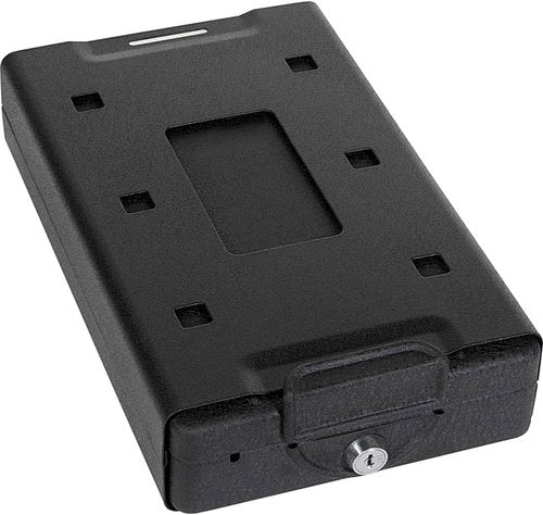 Bulldog Cases Car Safe with Key Lock, Mounting Bracket and Cable in Black ,11.3 x 6.9 x 2.2 inches