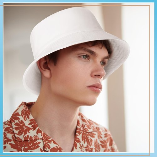 Mepase 60 Pcs Bucket Hat, Cotton Summer Cap for Women Men Summer Solid Color Beach Getaway Fisherman's Hat Outdoor and Travel (22.04-22.83 Inch)