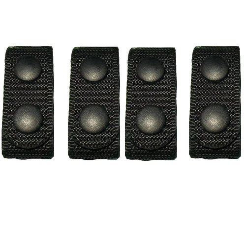TACNEX Duty Belt Keepers w/Loop Liner Nylon Utility Belt Stays Holder Tactical Belt Retainer for 2" Wide Belt 4PCS