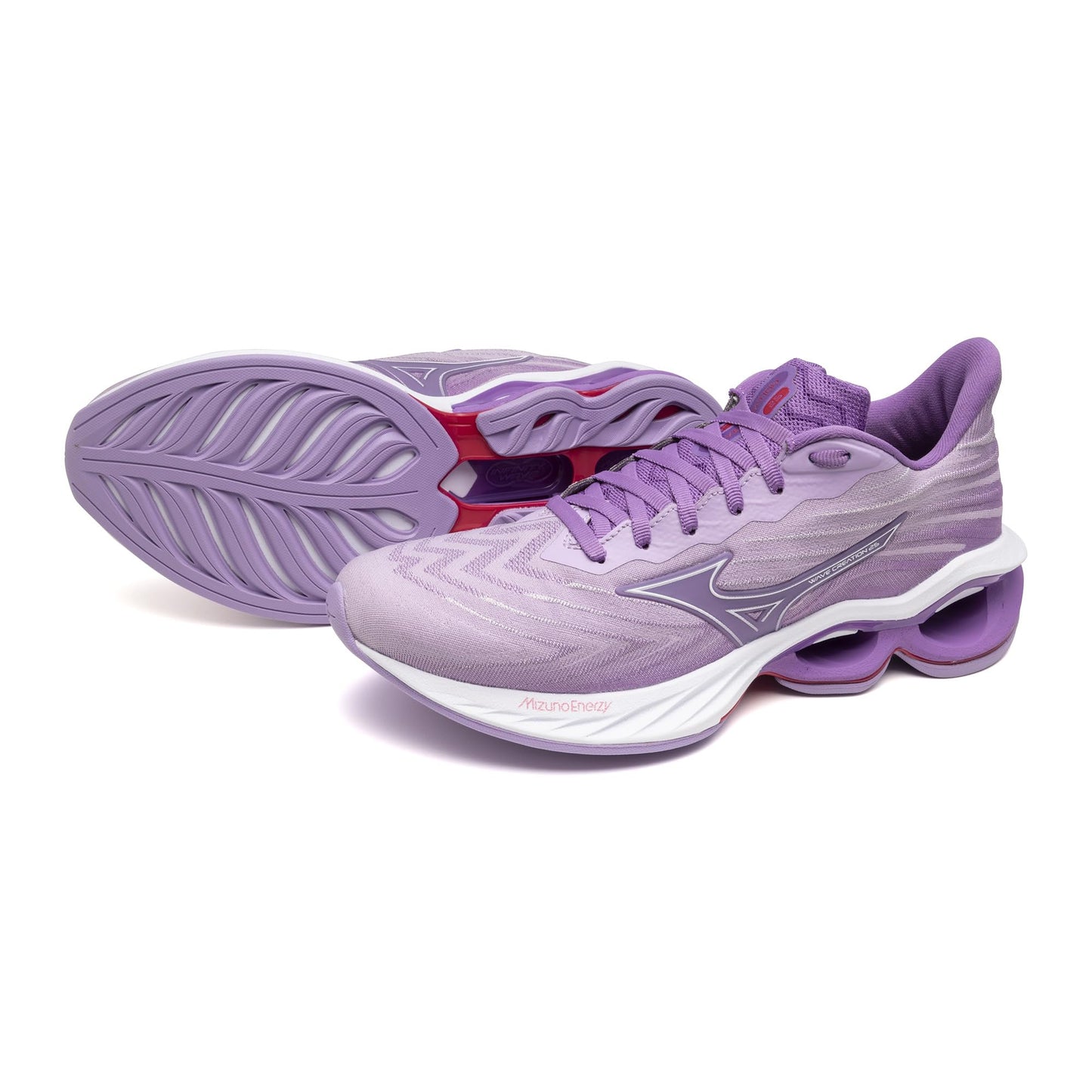 Mizuno Women's Wave Creation 25 SSW Running Shoe | Neutral Running Shoe | Crocus Petal-White