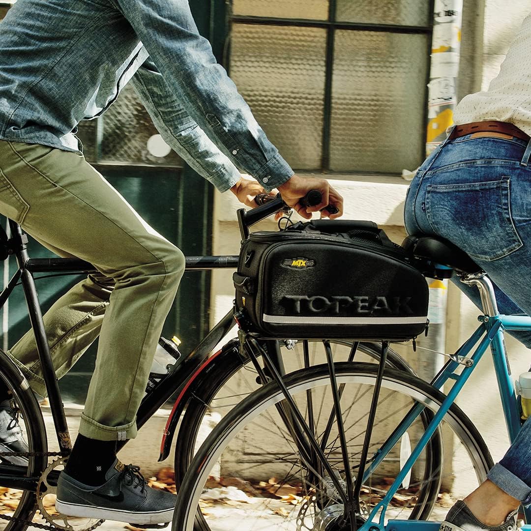 Topeak MTX DX Trunk Bag for Bicycles - Durable, Spacious & Easy Attach Storage