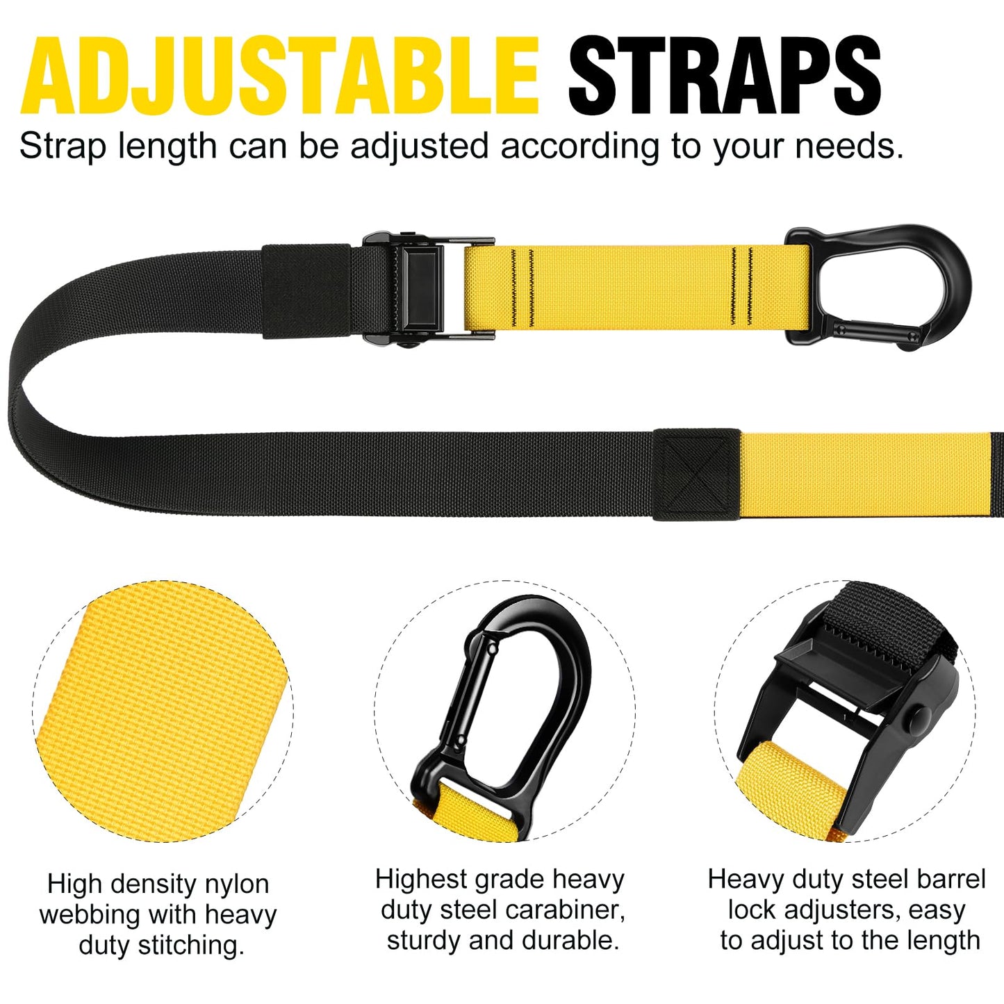 Home Resistance Training Kit - Bodyweight Resistance Bands with Handles, Door Anchor, Fitness Straps for Full-Body Workout, Heavy Duty Exercise Bands for Home Gym