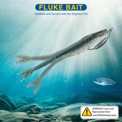 QualyQualy Soft Plastic Lures, 25pcs Spilt Tail Swimibaits for Bass Fishing, Jerkbaits Swim Baits for Trout Pike, 3.5in