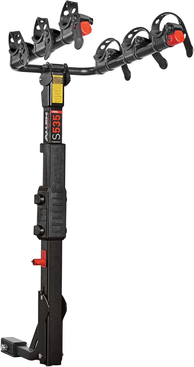 3-Bike Hitch Rack for 1.25" & 2" Hitches - Allen Sports Durable Bike Carrier