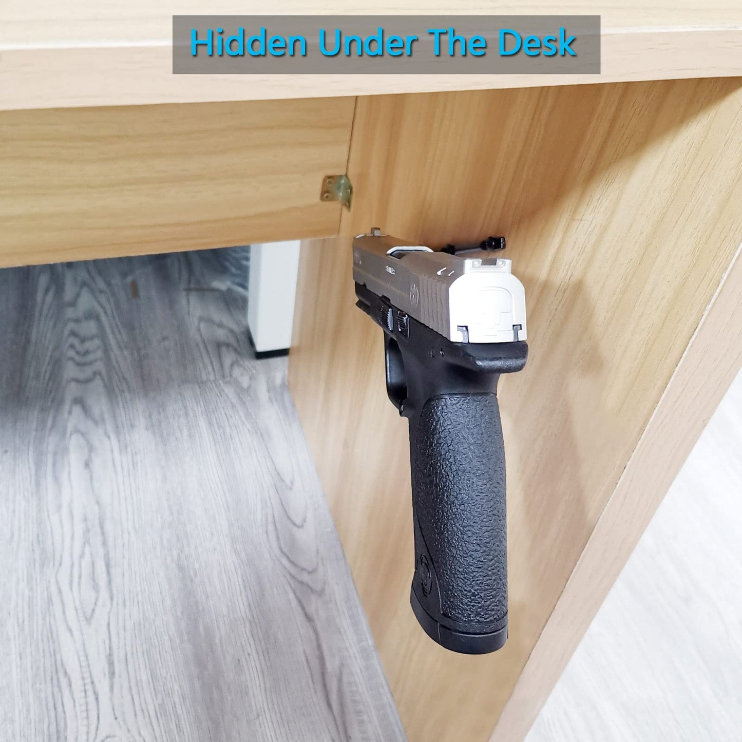 StrongTools Handgun Hanger, Wall Mount Pistol Rack Suitable for Desk or Wardrobe, Pistol Organizer for Displays and Cabinet (6 Packs for 6 Guns)