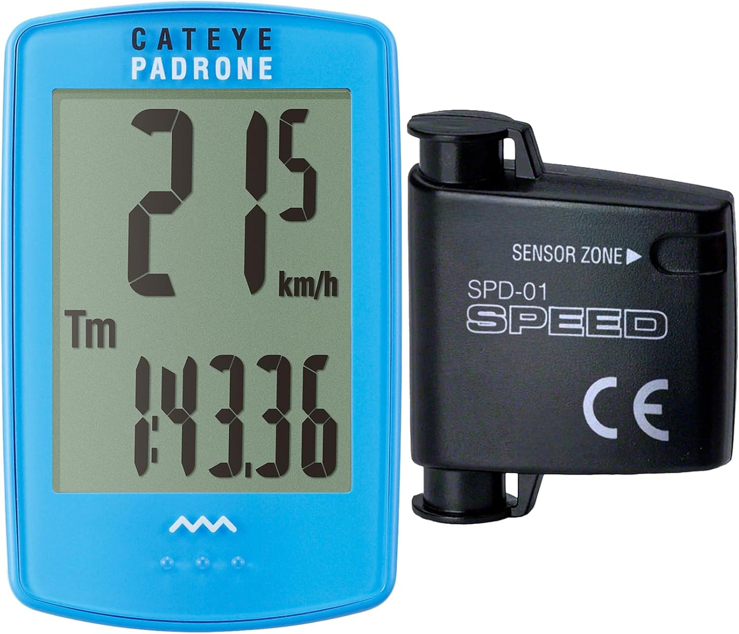 CATEYE Padrone Wireless Bike Computer – Oversized Display Cyclocomputer, Wireless Speedometer & Odometer, FlexTight™ Mount, Auto Start/Stop, Programmable Odometer